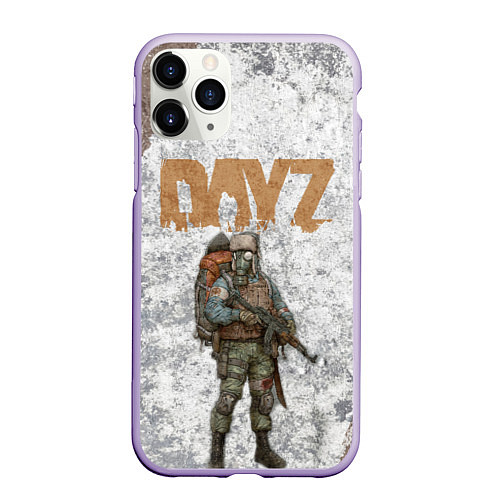 Чехол iPhone 11 Pro матовый DAYZ ДЕЙЗИ Z / 3D-Светло-сиреневый – фото 1