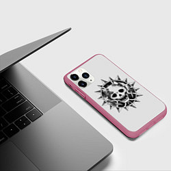 Чехол iPhone 11 Pro матовый Killer Queen JoJo, цвет: 3D-малиновый — фото 2