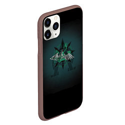 Чехол iPhone 11 Pro матовый Hydra dominatus, цвет: 3D-коричневый — фото 2