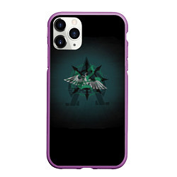 Чехол iPhone 11 Pro матовый Hydra dominatus, цвет: 3D-фиолетовый