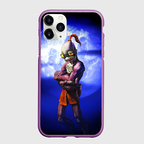 Чехол iPhone 11 Pro матовый Abe / 3D-Фиолетовый – фото 1