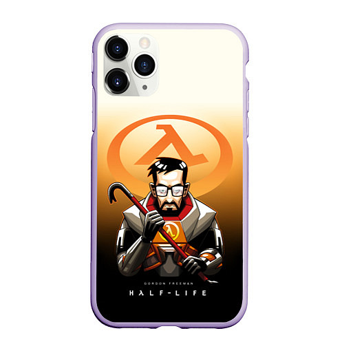 Чехол iPhone 11 Pro матовый FREEMAN HALF-LIFE Z / 3D-Светло-сиреневый – фото 1