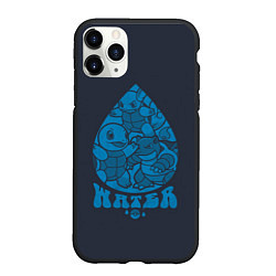Чехол iPhone 11 Pro матовый Водные покемоны