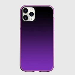 Чехол iPhone 11 Pro матовый Ночной градиент Фиолетовый, цвет: 3D-фиолетовый