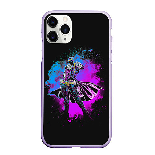 Чехол iPhone 11 Pro матовый Stardust Crusaders / 3D-Светло-сиреневый – фото 1