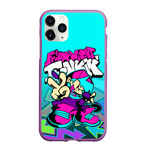 Чехол iPhone 11 Pro матовый FRIDAY NIGHT FUNKIN АКВАНЕОН / 3D-Фиолетовый – фото 1