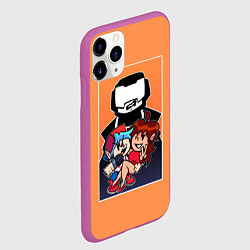 Чехол iPhone 11 Pro матовый Boyfriend, Girlfriend, Tankman, цвет: 3D-фиолетовый — фото 2