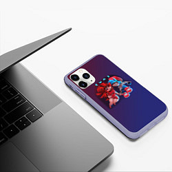 Чехол iPhone 11 Pro матовый Boyfriend and Girlfriend FNF, цвет: 3D-светло-сиреневый — фото 2