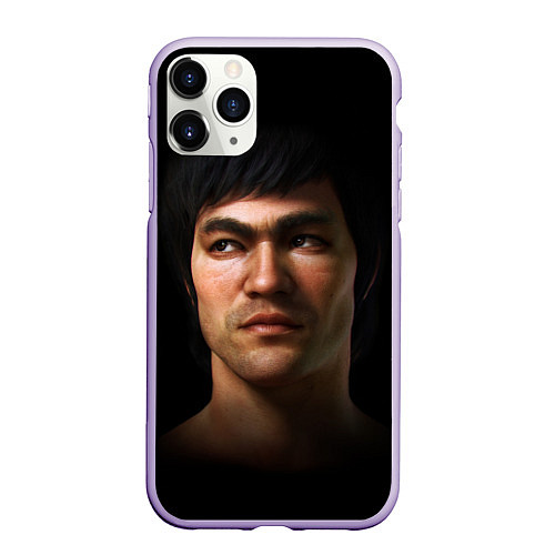 Чехол iPhone 11 Pro матовый Bruce / 3D-Светло-сиреневый – фото 1