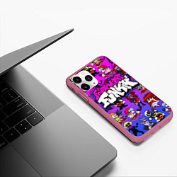 Чехол iPhone 11 Pro матовый FRIDAY NIGHT FUNKIN ГЕРОИ, цвет: 3D-малиновый — фото 2