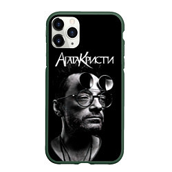 Чехол iPhone 11 Pro матовый Агата Кристи Глеб Самойлов, цвет: 3D-темно-зеленый