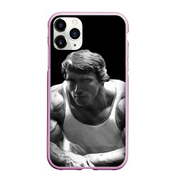 Чехол iPhone 11 Pro матовый Злой Арнольд, цвет: 3D-розовый