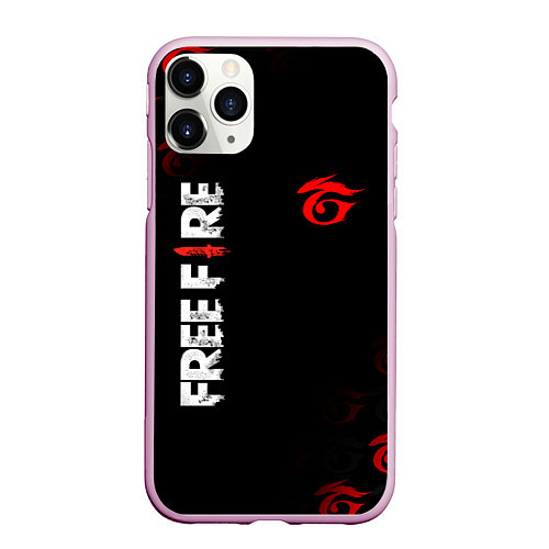 Чехол iPhone 11 Pro матовый GARENA FREE FIRE / 3D-Розовый – фото 1