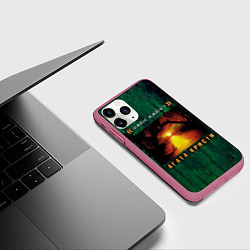 Чехол iPhone 11 Pro матовый МАЙН КАЙФ? Агата Кристи, цвет: 3D-малиновый — фото 2