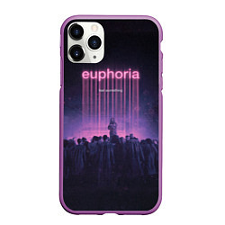 Чехол iPhone 11 Pro матовый Что-нибудь почувствуй, цвет: 3D-фиолетовый