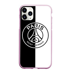 Чехол iPhone 11 Pro матовый ФК ПСЖ PSG BLACK & WHITE