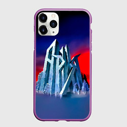 Чехол iPhone 11 Pro матовый Ария - Мания величия, цвет: 3D-фиолетовый