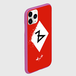 Чехол iPhone 11 Pro матовый Алиса Ъ «Твёрдый знак», цвет: 3D-фиолетовый — фото 2