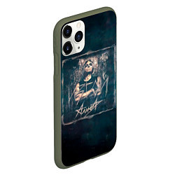 Чехол iPhone 11 Pro матовый Алиса - ИЗГОЙ, цвет: 3D-темно-зеленый — фото 2