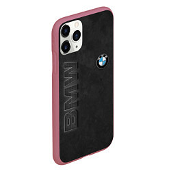 Чехол iPhone 11 Pro матовый BMW LOGO AND INSCRIPTION, цвет: 3D-малиновый — фото 2