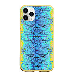 Чехол iPhone 11 Pro матовый Психоделика, цвет: 3D-желтый