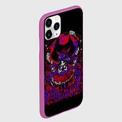 Чехол iPhone 11 Pro матовый Trio BabyMetal, цвет: 3D-фиолетовый — фото 2