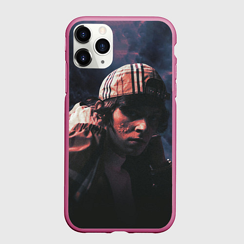 Чехол iPhone 11 Pro матовый OG BUDA / 3D-Малиновый – фото 1