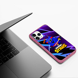 Чехол iPhone 11 Pro матовый Ash Brawl Stars Эш, цвет: 3D-малиновый — фото 2