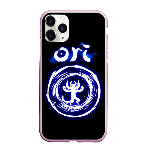 Чехол iPhone 11 Pro матовый Ori, дух-хранитель леса / 3D-Розовый – фото 1