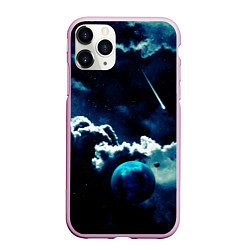 Чехол iPhone 11 Pro матовый КОСМИЧЕСКИЕ ОБЛАКА, цвет: 3D-розовый