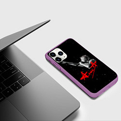 Чехол iPhone 11 Pro матовый АлисА Константин Кинчев, цвет: 3D-фиолетовый — фото 2