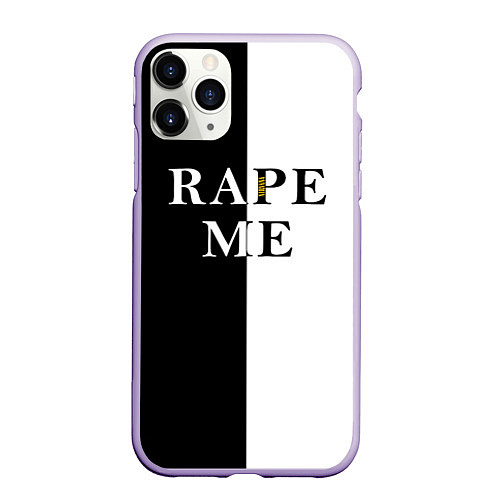Чехол iPhone 11 Pro матовый Rape Me Kurt Cobain спина Z / 3D-Светло-сиреневый – фото 1