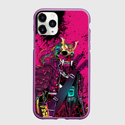 Чехол iPhone 11 Pro матовый CYBERPUNK 2077 DEMON Z, цвет: 3D-фиолетовый
