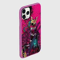 Чехол iPhone 11 Pro матовый CYBERPUNK 2077 DEMON Z, цвет: 3D-фиолетовый — фото 2