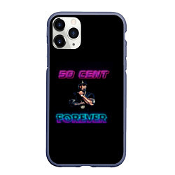 Чехол iPhone 11 Pro матовый 50 Cent, цвет: 3D-серый