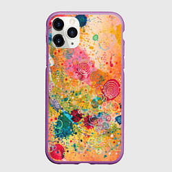 Чехол iPhone 11 Pro матовый Мои эмоции, цвет: 3D-фиолетовый