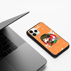 Чехол iPhone 11 Pro матовый Yamaguchi Tadashi Haikyu Волейбол Z, цвет: 3D-черный — фото 2