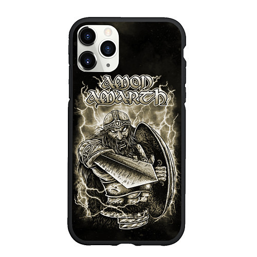 Чехол iPhone 11 Pro матовый Amon Amarth / 3D-Черный – фото 1