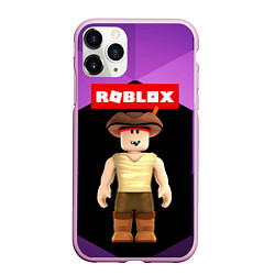Чехол iPhone 11 Pro матовый ROBLOX РОБЛОКС Z, цвет: 3D-розовый