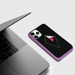 Чехол iPhone 11 Pro матовый Атлас, цвет: 3D-фиолетовый — фото 2