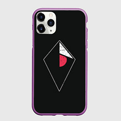 Чехол iPhone 11 Pro матовый Атлас, цвет: 3D-фиолетовый