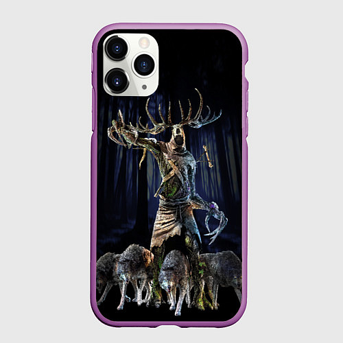 Чехол iPhone 11 Pro матовый Leszy / 3D-Фиолетовый – фото 1