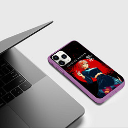 Чехол iPhone 11 Pro матовый Кугисаки Нобара, цвет: 3D-фиолетовый — фото 2