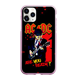 Чехол iPhone 11 Pro матовый ARE YOU REDY? ACDC, цвет: 3D-розовый