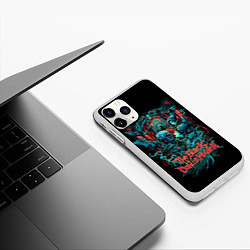 Чехол iPhone 11 Pro матовый The Black Dahlia Murder, цвет: 3D-белый — фото 2