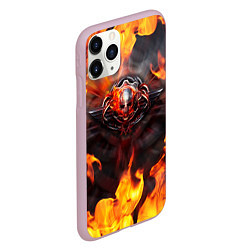 Чехол iPhone 11 Pro матовый FIRE GEARS OF WAR ПОСТЕР В ОГНЕ Z, цвет: 3D-розовый — фото 2