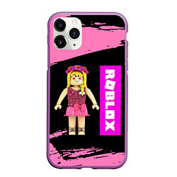 Чехол iPhone 11 Pro матовый BARBIE ROBLOX РОБЛОКС Z, цвет: 3D-фиолетовый