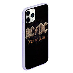 Чехол iPhone 11 Pro матовый ACDC Rock or Bust, цвет: 3D-светло-сиреневый — фото 2