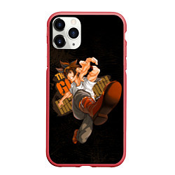 Чехол iPhone 11 Pro матовый Мори Джин Бог старшей школы, цвет: 3D-красный
