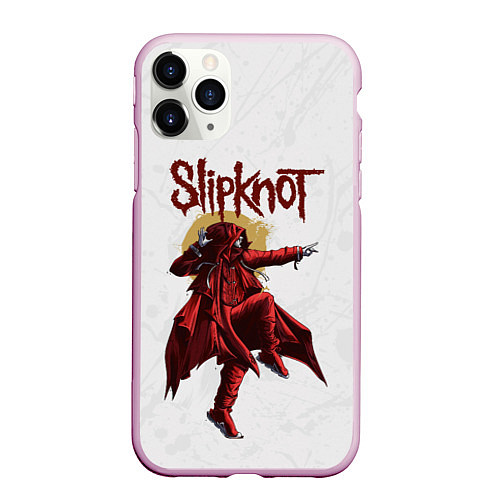 Чехол iPhone 11 Pro матовый SLIPKNOT СЛИПКНОТ Z / 3D-Розовый – фото 1